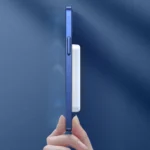 Dudao wireless powerbank MagSafe 10W (5W Magsafe) 5000mAh + metal adapter ring for magnetic charging white (K14S) - Image 7