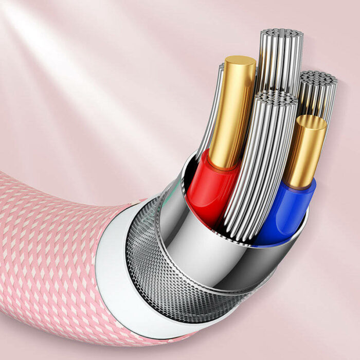 Joyroom cable USB cable - Lightning charging / data transmission 1m pink (S-1030M13) - Image 4