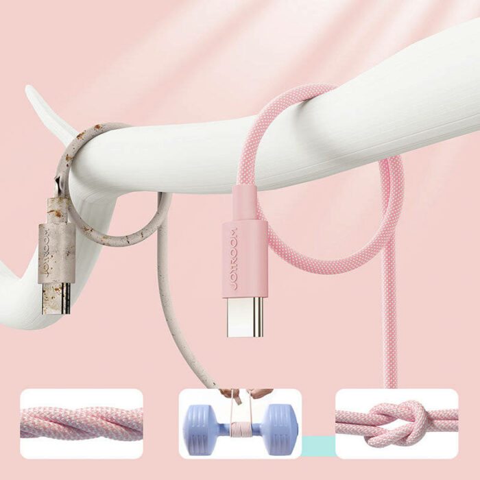 Joyroom cable USB cable - Lightning charging / data transmission 1m pink (S-1030M13) - Image 6