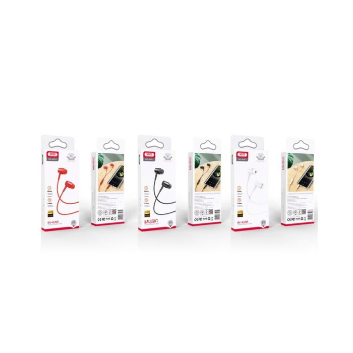 συσκευασία Ακουστικά με Καλώδιο XO EP57 jack 3,5mm Μαύρα