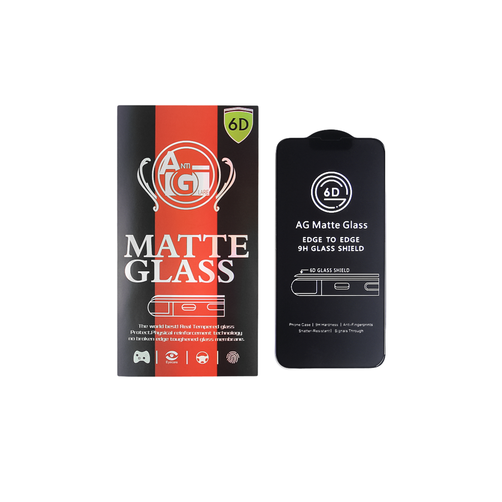 369802_oryg Tempered Glass 6D matte Xiaomi Redmi 13C 4G / 5G Μαύρο frame - Image 1