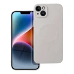 Silicone Mag Cover case (iPhone 14 Plus) λευκό Αντικέ