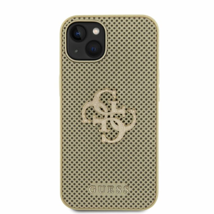 Θήκη iPhone 15 PU Perforated 4G Glitter Metal Logo Guess - Image 5