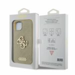 Θήκη iPhone 15 PU Perforated 4G Glitter Metal Logo Guess - Image 4