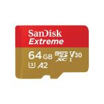 SanDisk Extreme microSDXC 64GB + SD Adapter + 1 year RescuePRO Deluxe – Mobit.gr