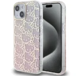 Hello Kitty IML Gradient Electrop Crowded Kitty Head Θήκη iPhone 15 - Ροζ