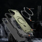 Θήκη MagSafe iPhone 16 Plus - Πράσινο Hybrid Armor Trendy - Image 2
