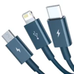 Baseus Superior 3in1 USB cable - Lightning / USB Type C / micro USB 3.5 A 1.5 m blue (CAMLTYS-03) - Image 2
