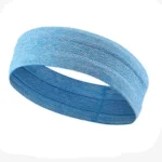 Elastic fabric headband for running fitness blue - Image 2