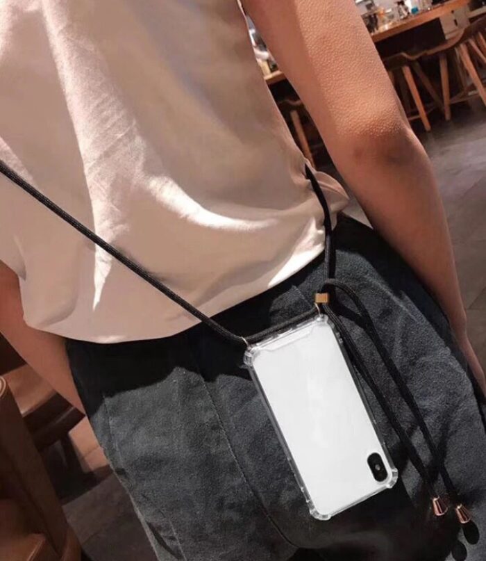 Samsung Galaxy A13 5G Θήκη Σιλικόνης με Κορδόνι Διάφανο - Image 3