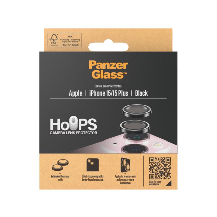 PanzerGlass™ Hoops Camera Lens Protector iPhone 15 | 15 Plus – Mobit.gr