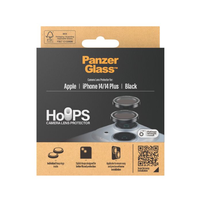 PanzerGlass™ Hoops Camera Protector for iPhone 14 / 14 Plus Black – Mobit.gr