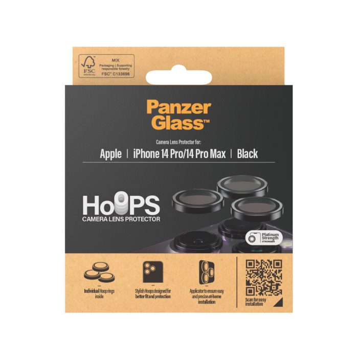PanzerGlass™ Hoops Camera Protector for iPhone 14 Pro / 14 Pro Max Black – Mobit.gr