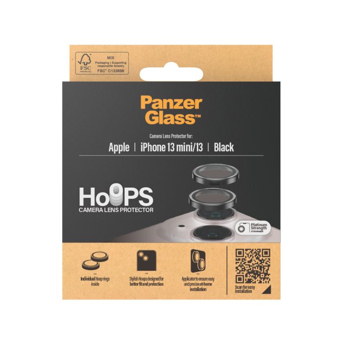 PanzerGlass™ Hoops Camera Protector for iPhone 13 mini / 13 Black – Mobit.gr