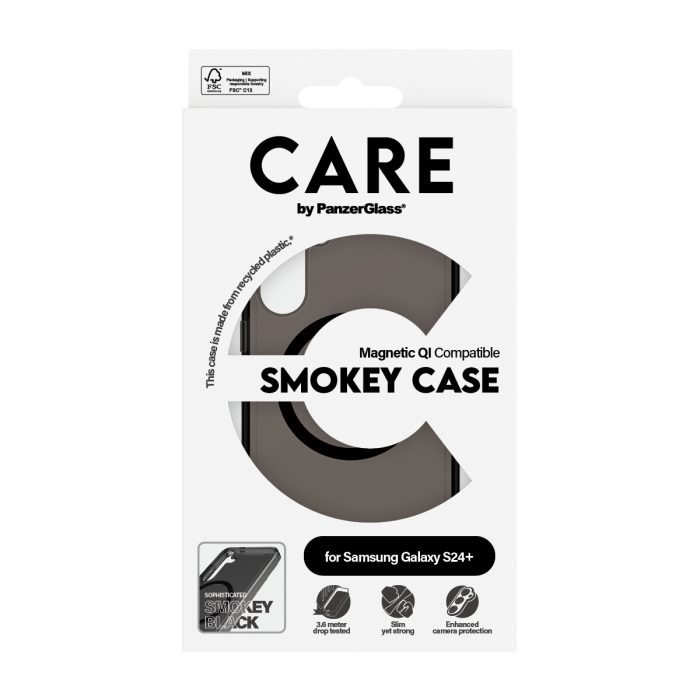 CARE by PanzerGlass® Flagship Case Urban Combat Smokey w. Black Qi Compatible Samsung Galaxy S24 Plus – Mobit.gr