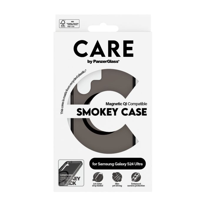 CARE by PanzerGlass® Flagship Case Urban Combat Smokey w. Black Qi Compatible Samsung Galaxy S24 Ultra – Mobit.gr