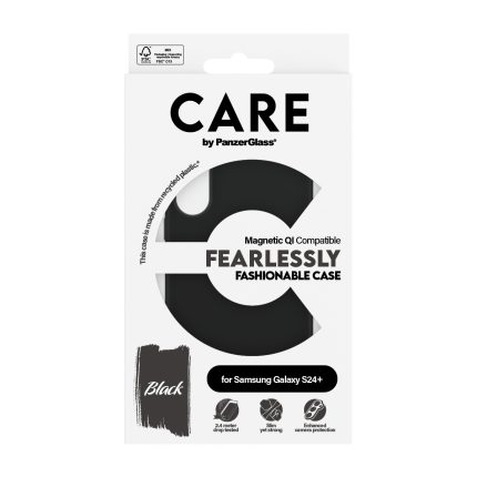 CARE by PanzerGlass® Fashionable Case Black w. Qi Compatible Samsung Galaxy S24 Plus – Mobit.gr