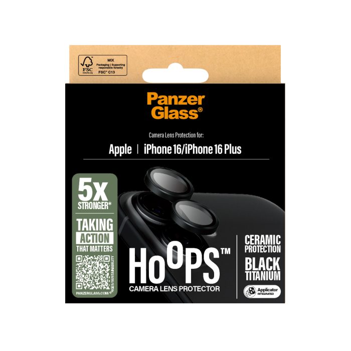 PanzerGlass® Hoops Ceramic Lens Protector Apple | iPhone 16/iPhone 16 Plus – Mobit.gr