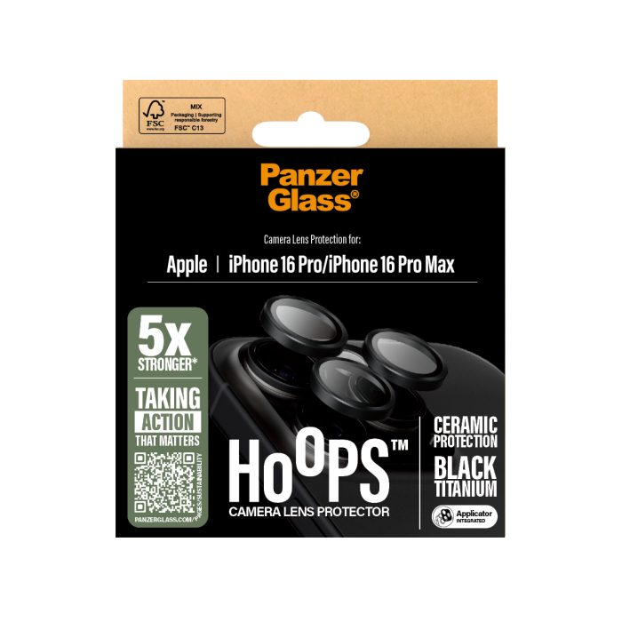 PanzerGlass® Hoops Ceramic Lens Protector Apple | iPhone 16 Pro/iPhone 16 Pro Max – Mobit.gr