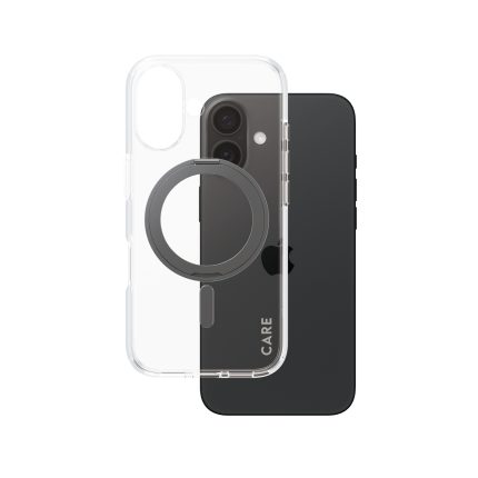 CARE by PanzerGlass® Feature Case Black Kickstand & MagSafe for Apple iPhone 16 – Mobit.gr