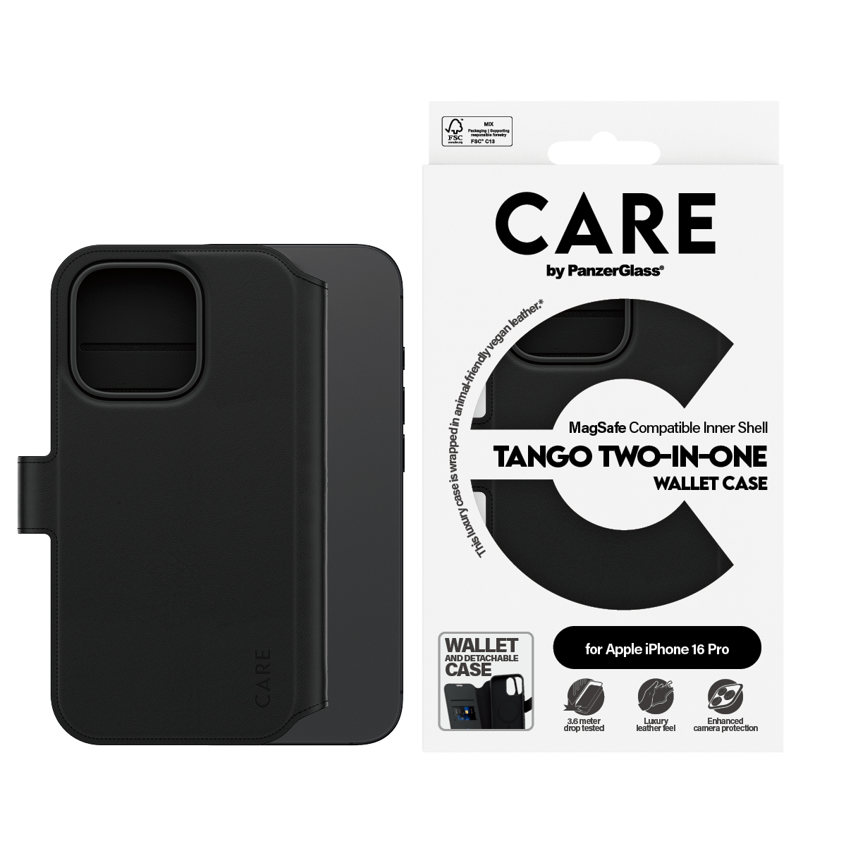 1330_0 CARE by PanzerGlass® Feature Case Tango Two-in-One Wallet Case for Apple iPhone 16 Pro – Mobit.gr