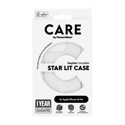 CARE by PanzerGlass® Flagship Case Star Lit w. White MagSafe for Apple iPhone 16 Pro – Mobit.gr