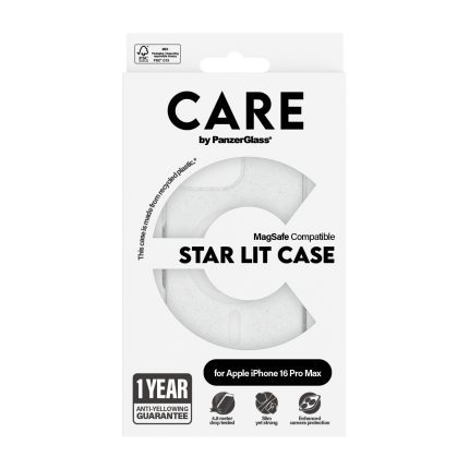 CARE by PanzerGlass® Flagship Case Star Lit w. White MagSafe for Apple iPhone 16 Pro Max – Mobit.gr