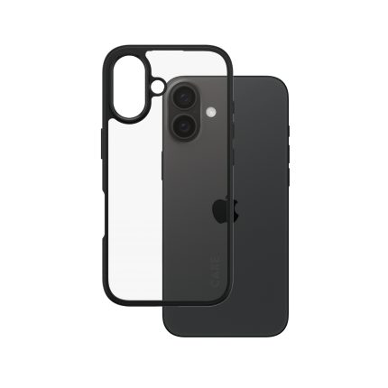 CARE by PanzerGlass® Flagship Case Transparent Urban Combat w. Black Frame iPhone 16 – Mobit.gr