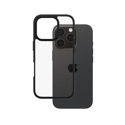 CARE by PanzerGlass® Flagship Case Transparent Urban Combat w. Black Frame iPhone 16 Pro – Mobit.gr