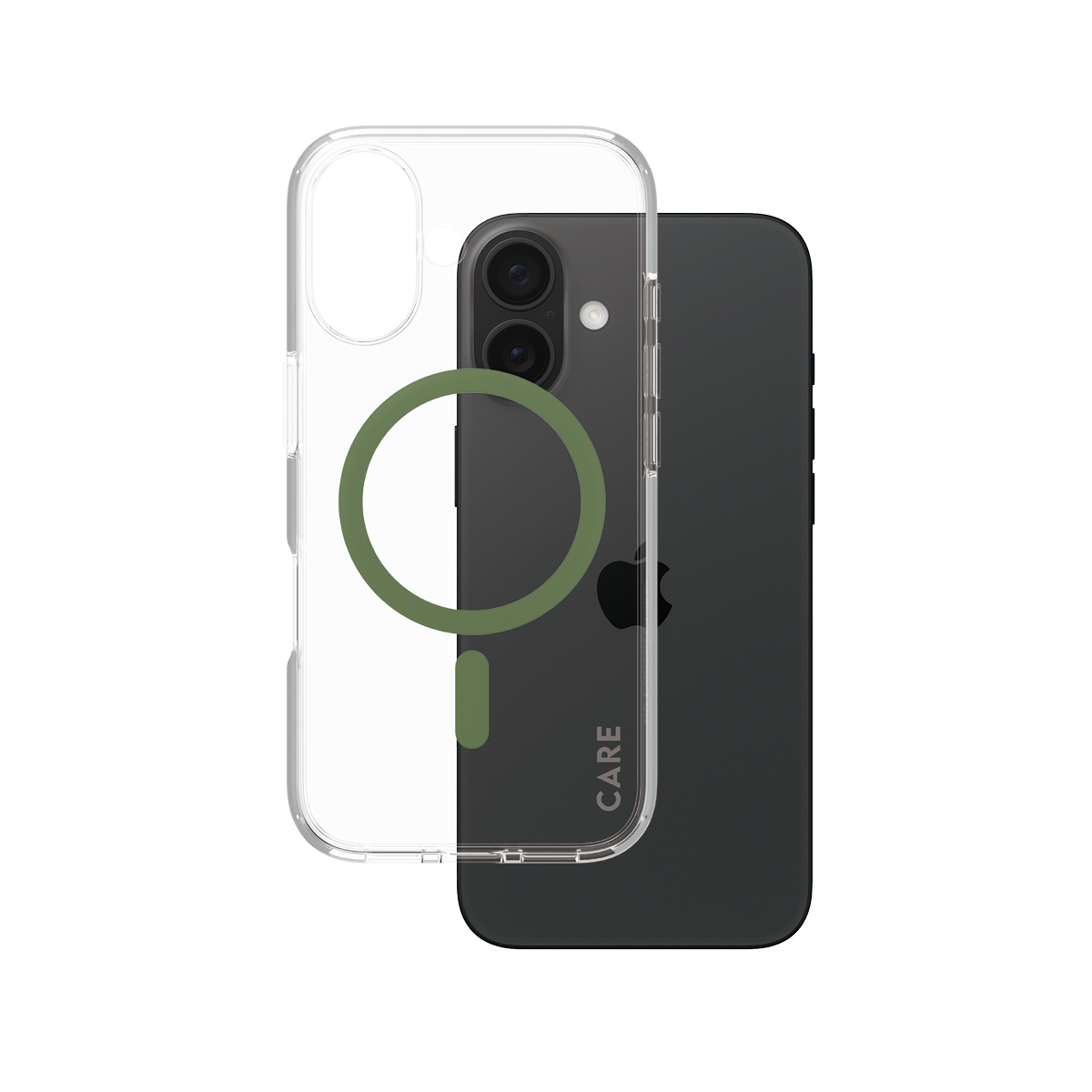 1369_0 CARE by PanzerGlass® Flagship Case Urban Combat w. Green MagSafe for Apple iPhone 16 – Mobit.gr