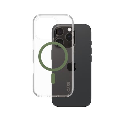 CARE by PanzerGlass® Flagship Case Urban Combat w. Green MagSafe for Apple iPhone 16 Pro – Mobit.gr