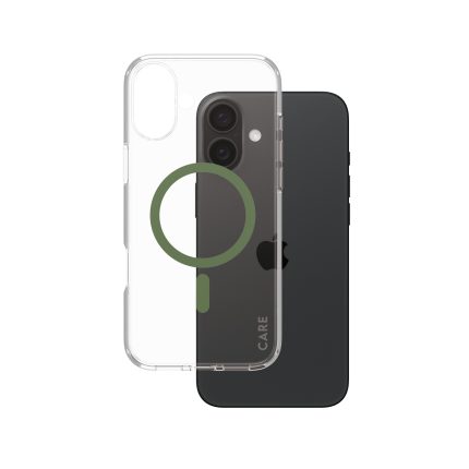 CARE by PanzerGlass® Flagship Case Urban Combat w. Green MagSafe for Apple iPhone 16 Plus – Mobit.gr