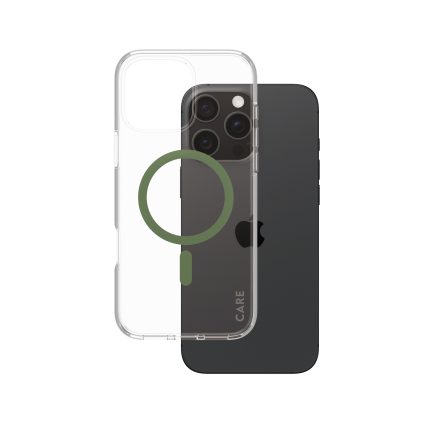 CARE by PanzerGlass® Flagship Case Urban Combat w. Green MagSafe for Apple iPhone 16 Pro Max – Mobit.gr
