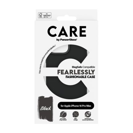 CARE by PanzerGlass® Fashionable Case Black w. MagSafe iPhone 16 Pro Max – Mobit.gr
