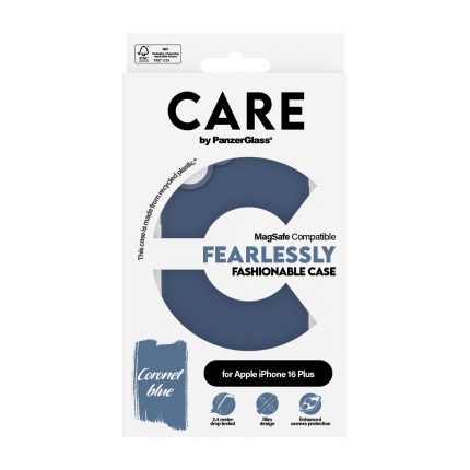 CARE by PanzerGlass® Fashionable Case Blue w. MagSafe iPhone 16 Plus – Mobit.gr