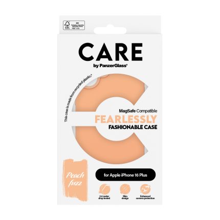 CARE by PanzerGlass® Fashionable Case Peachy w. MagSafe iPhone 16 Plus – Mobit.gr