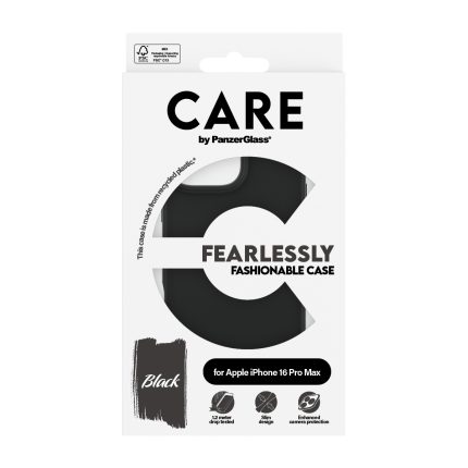 CARE by PanzerGlass® Fashionable Case Black iPhone 16 Pro Max – Mobit.gr