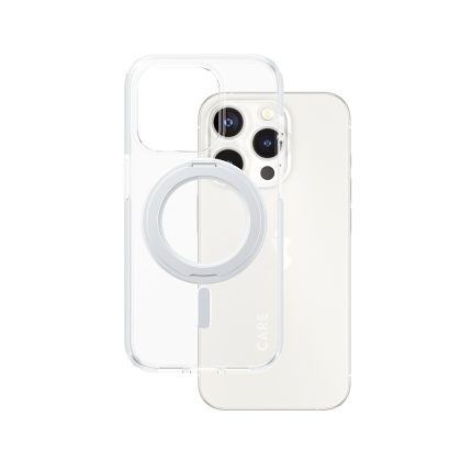 CARE by PanzerGlass® Feature Case Transparent w. Silver Kickstand & MagSafe iPhone 15 Pro – Mobit.gr