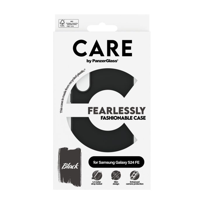 CARE by PanzerGlass® Fashionable Case Black Samsung Galaxy S24 FE 5G – Mobit.gr