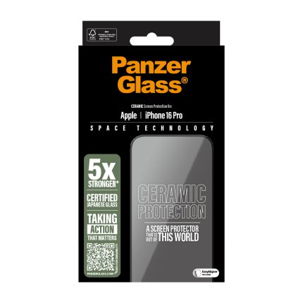 PanzerGlass® Ceramic Screen Protector Apple | iPhone 16 Pro | Ultra-Wide Fit – Mobit.gr