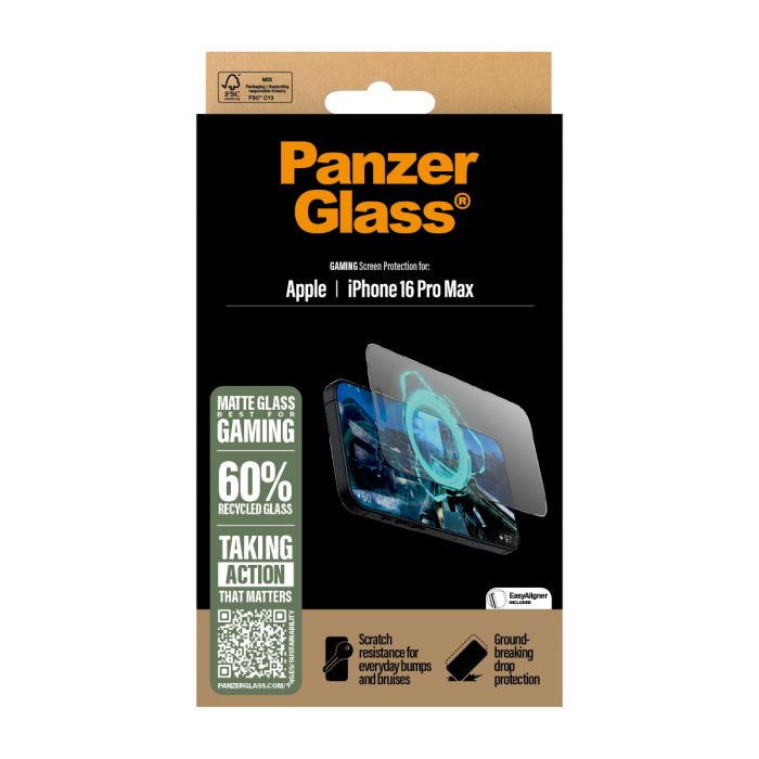 PanzerGlass® Gaming Screen Protector Apple | iPhone 16 Pro Max | Ultra-Wide Fit – Mobit.gr