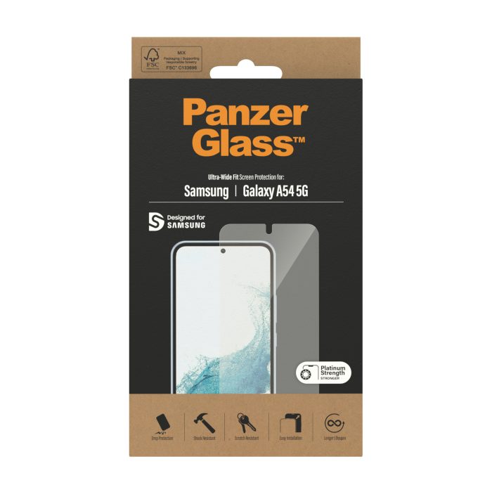 PanzerGlass Screen Protector Samsung Galaxy A54 5G | Ultra-Wide Fit – Mobit.gr