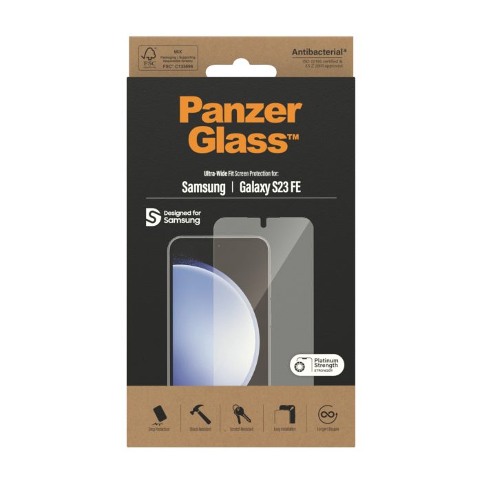 PanzerGlass™ Screen Protector Samsung Galaxy S 23 FE  | Ultra-Wide Fit – Mobit.gr