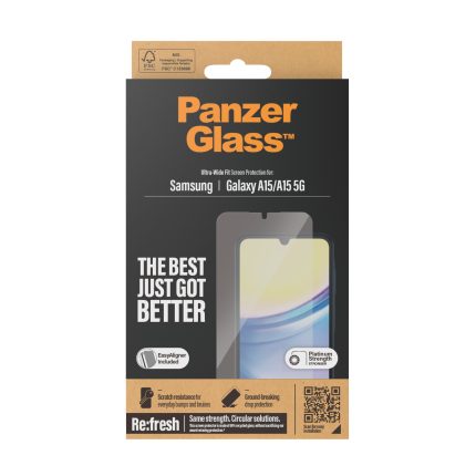 PanzerGlass™ Screen Protector Samsung Galaxy A15 | A15 5G | Ultra-Wide Fit – Mobit.gr