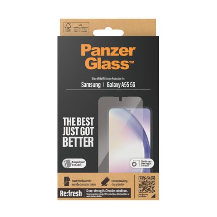 PanzerGlass™ Screen Protector Samsung Galaxy A55 5G | Ultra-Wide Fit – Mobit.gr