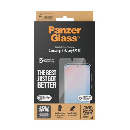 PanzerGlass® Screen Protector Samsung Galaxy S24 FE 5G | Ultra-Wide Fit w. Aligner – Mobit.gr