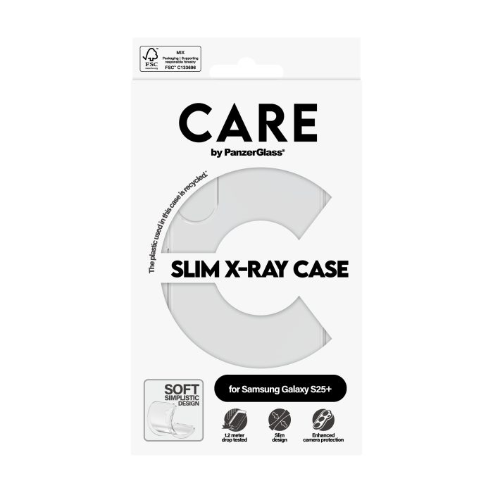 CARE by PanzerGlass® Fashionable Case Transparent X-Ray Soft Basic Samsung Galaxy S25 Plus – Mobit.gr