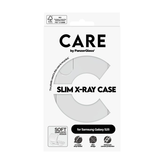 CARE by PanzerGlass® Fashionable Case Transparent X-Ray Soft Basic Samsung Galaxy S25 – Mobit.gr