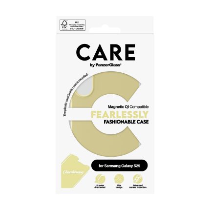 CARE by PanzerGlass® Fashionable Case Chardonnay w. Qi Compatible Samsung Galaxy S25 – Mobit.gr