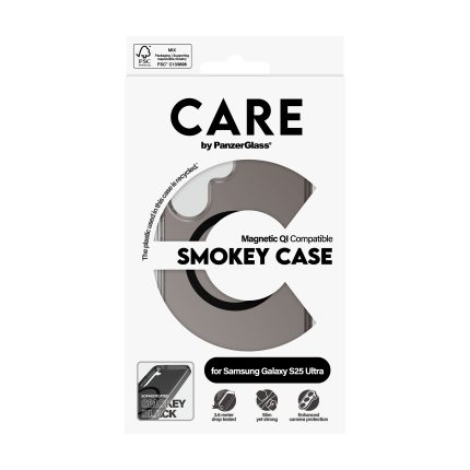 CARE by PanzerGlass® Flagship Case Urban Combat Smokey w. Black Qi Compatible Samsung Galaxy S25 Ultra – Mobit.gr